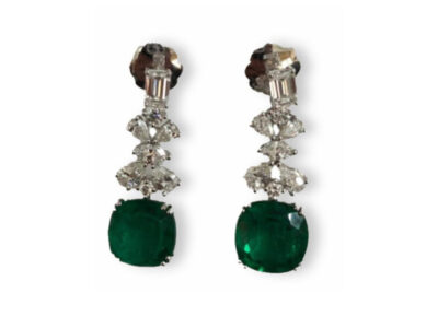 Emerald Diamond Earrings G