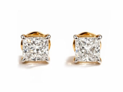 Gold Diamond Earrings F