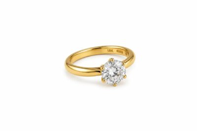 14K White Gold Plated Ladies Ring